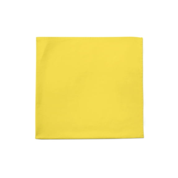 Pack of 5 Handkerchiefs for Men Soft Pure Cotton Hanky Pocket Square (Yellow)