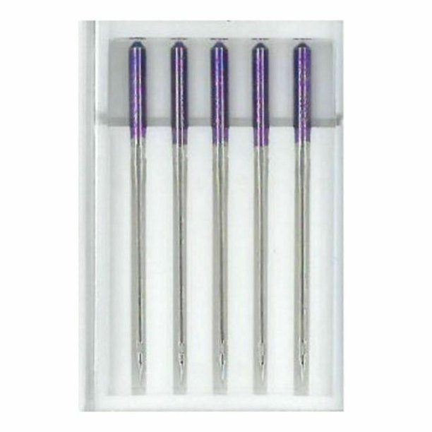 Pack of 5 Janome Purple Tip Needles 859438007 for Home Sewing Machines