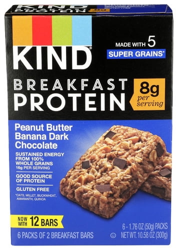 (Pack of 5) KIND Bar Beef Protein Peanut Butter Banana Dark Chocolate 10.58 Oz