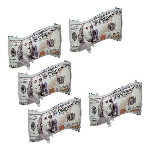 Pack of 5 Large USD Shaped Balloons Easy Inflation for Indoor Space Adult Parties and Adult Event