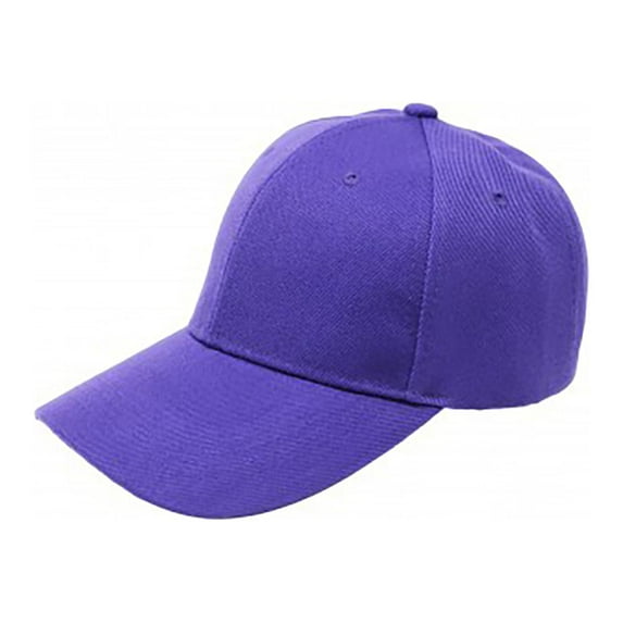 Pack of 5 Mechaly Plain Baseball Cap Hat Adjustable Back (Purple)