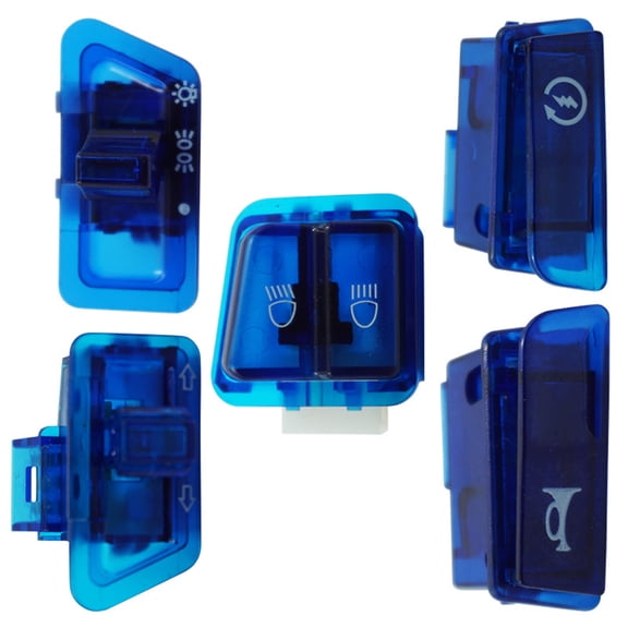 Pack of 5 Motorcycle Switches Button Include Headlight Turn Signals Horn Control Easy Installation Suitable for Scooters