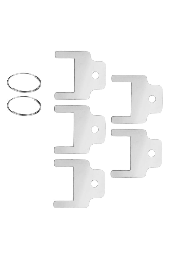 Pack of 5 Paper Dispenser Spare Keys 25mm Replacement Keys with Key Rings Aluminum Alloy Keys for Easy Management