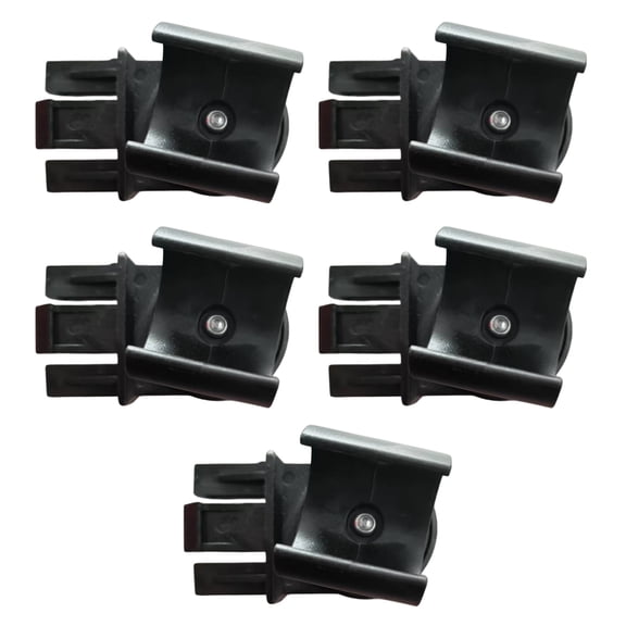 Pack of 5 Practical ABS Flashlight Holder Bracket Secure Clip Plastic Texture for Construction Mining Cycling Headgear