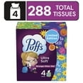 (Pack of 5)Puufff's Ultra Soft Non-Lotion Facial Tissues, 4 Mega Cube Boxes, 72 Tissues per Box