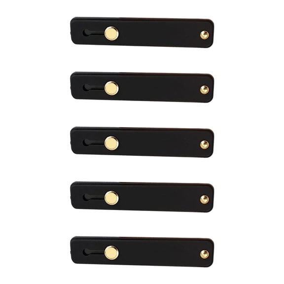 Pack of 5 Slim Holder Stand Slide Finger Grip with Adhesive Mount for Travel Desk and Everyday Use