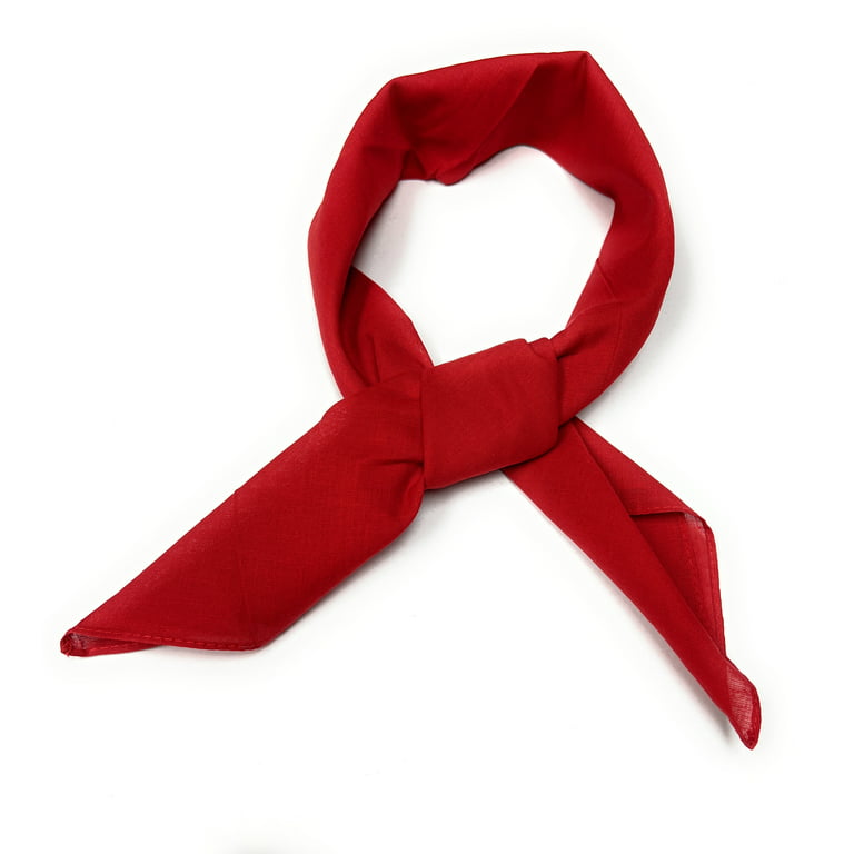 red silk scarf