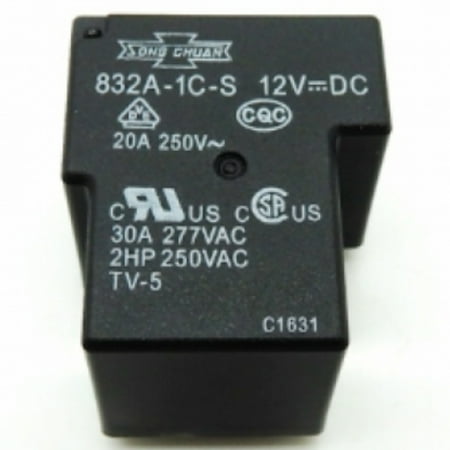 Pack of 5 Song Chuan 832A-1C-S-12VDC SPDT-NO 30A 12VDC General Purpose Relay