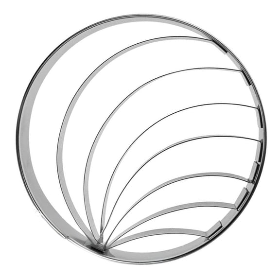 Pack of 5 Stainless Steel Conchae Cutter Grade Mexicans Bread Baking Molds Cookie Embossing Stamp for Household