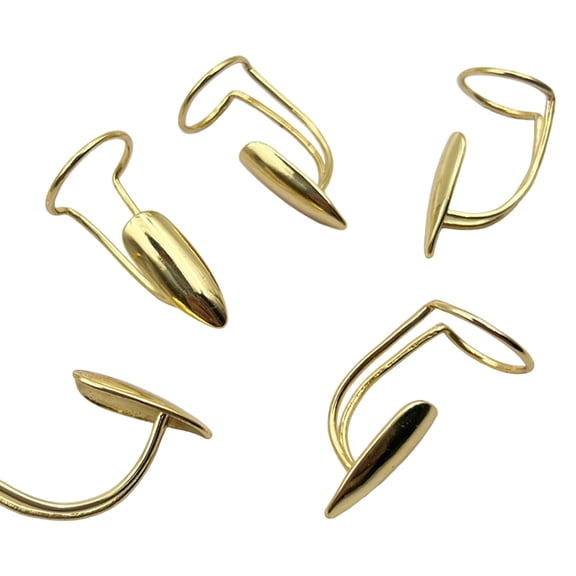 Pack of 5 Trendsetting Nails Rings Cosplay Nails Jewelry Alloy Texture Suitable for Cosplay Lovers and Party Goers