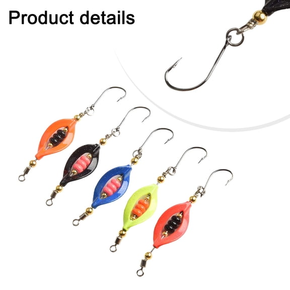 Pack of 5 Trout Master Spinner Lures Designed for Long Distance Casting Section A