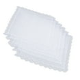 thumbnail image 1 of Pack of 5 Women' with Trimmings White Hanky, 1 of 10