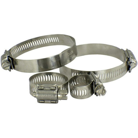 Pack of 5 x 304 Stainless Steel Hose Clamp SAE 08, Band Width: 1/2" | 12.7mm, Range: 1/2" - 29/32" | 13-23mm, SS304 SUS304