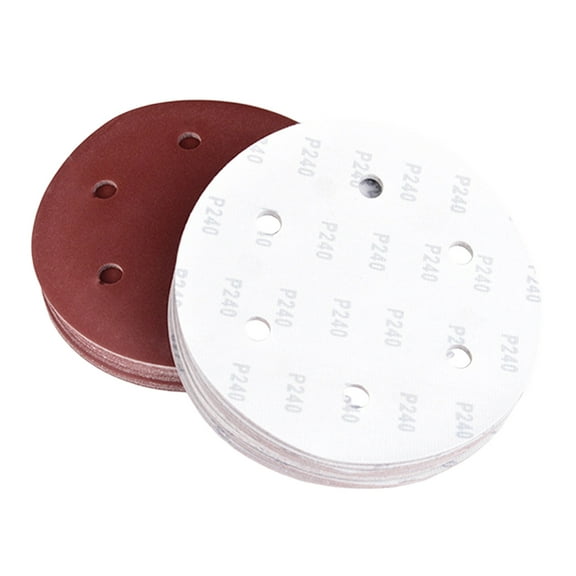 Pack of 50 9 Inch 6 Hole Aluminum Sanding Discs Suitable for Plasterboard Sanders Finishing With Hook Loop Backing