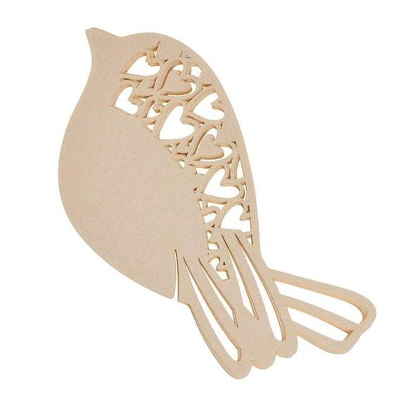 Pack of 50 Bird Cards Hollow Out Wedding Party Pearlescent Cards