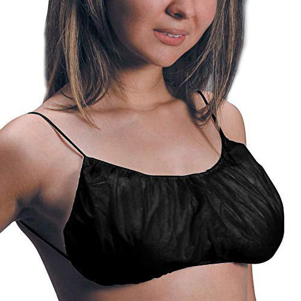 Fityle 50-Pack Womens Disposable Bra Individually Disposable Spa Salon Top  Garment Underwear for Sunless Tanning