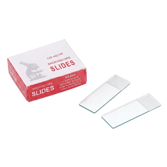 50 Pieces Slides for Microscopy Applications Biology Glass Size 24x76.2mm