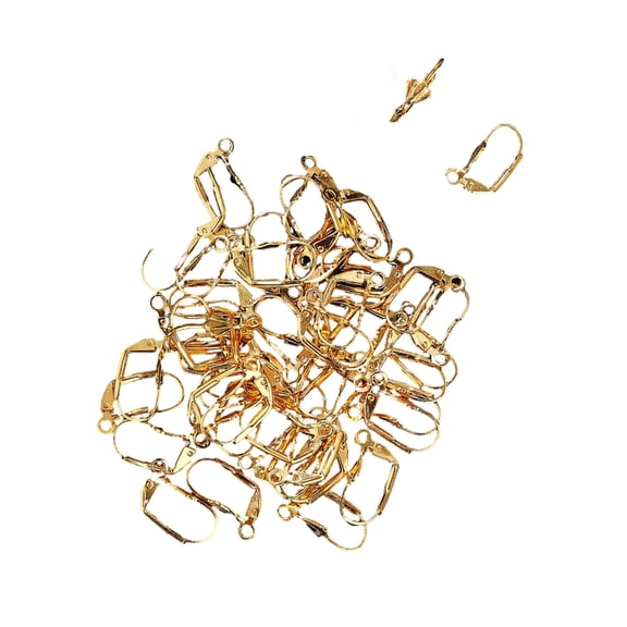 Pack of 50 Gold/Silver Clip Earrings French Style Lightweight Formal Occasion Jewelry