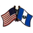 thumbnail image 1 of Pack of 50 Guatemala & US Crossed Double Flag Lapel Pins, Guatemalan & American Friendship Pin Badge, 1 of 1