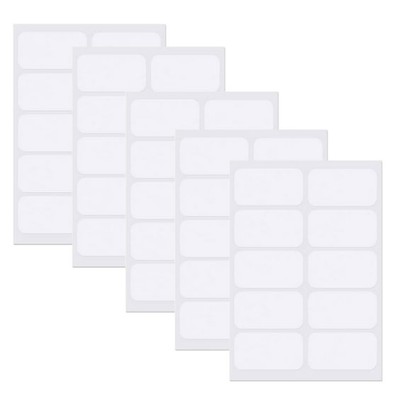 Pack of 50 No Iron Clothing Label Handwritten Washable Clothing Fabric Labels Writes-On Stickers for Organizing Garments