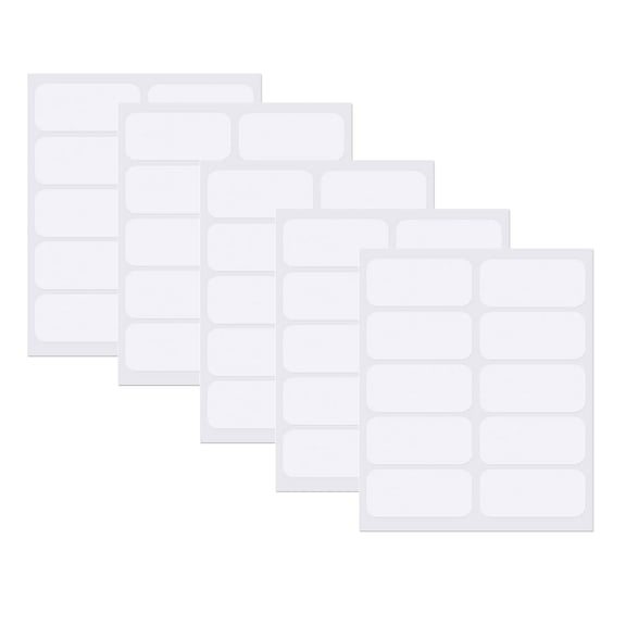 Pack of 50 No Iron Clothing Label Handwritten Washable Clothing Fabric Labels Writes-On Stickers for Organizing Garments