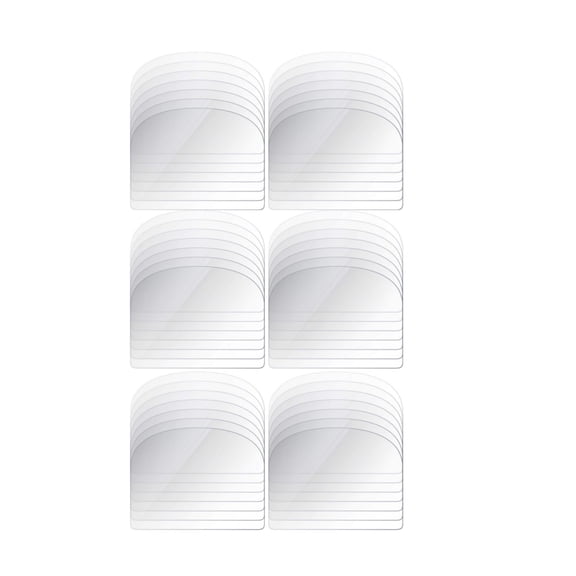 Pack of 50 Plastic Cake Scraper,5.12x3.94In Clear Plastic Pastry Baking Tool for Pastry,Reusable Cake Spatula Tool for Fondant,Cream