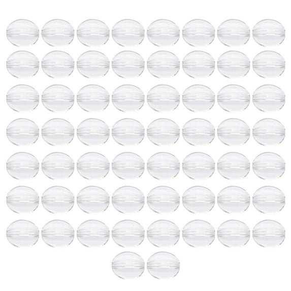 Pack of 50 Practical Round Clear Acrylic Stands Name Card Holders Functional Wedding Parties Essential Card Holder