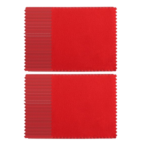 Pack of 50 Silver Polishing Cloth Double Sided Jewelry Cleaning Cloth Suitable for Jewelry Necklaces and Bracelets