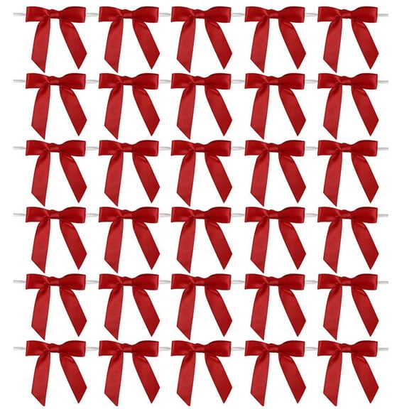 Pack of 50pcs Bowknot Ribbon Gift Wrapping And Party Decoration Multiple Color Reusable Marker Tool for Various Themes