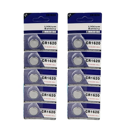 Pack of 5pcs/10pcs CR1620 Batteries Button Cell Battery for Long Terms Power for Watches and Power Supplies