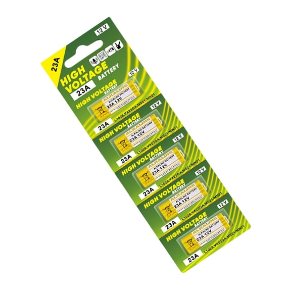 Pack of 5pcs 23A 12V Alkaline Batteries with Stable Performances Replacement High Energy Density Dry Cell