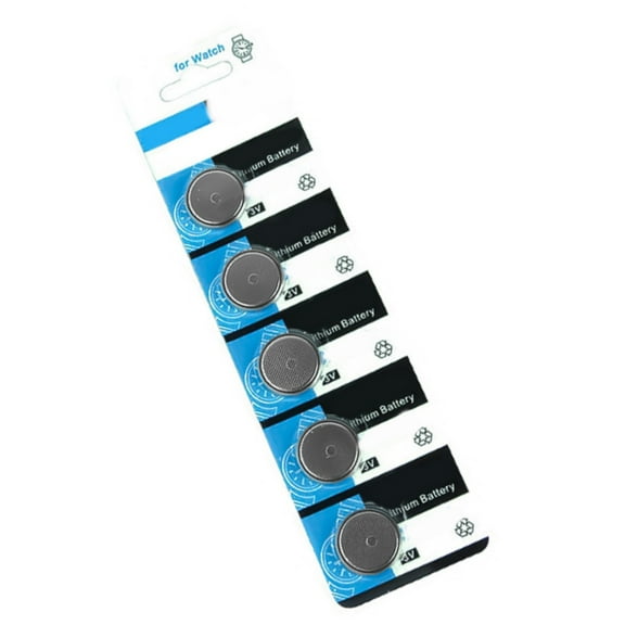 Pack of 5pcs CR2032 Lithium Coin Cell Batteries 140mAh For Small Electronics