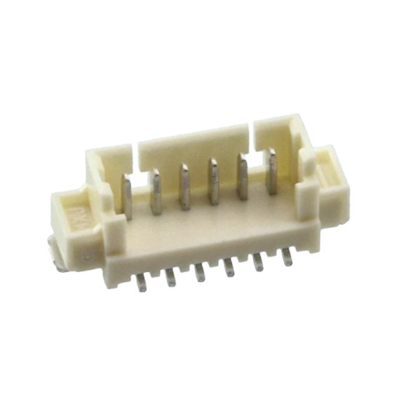 Pack of 6 0533980671 Connector Shrouded Header (3 Sides) HDR 6 POS 1.25mm Solder ST Top Entry SMD PicoBlade, 53398-0671, Cut Tape, RoHS