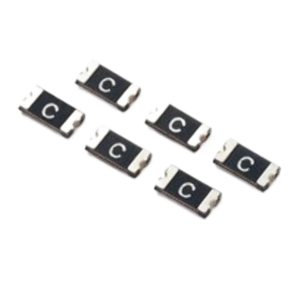 Pack of 6 1206L400/12SLWR Polymeric PTC Resettable Fuse 12V 4 A Ih Surface Mount 1206 (3216 Metric), Concave