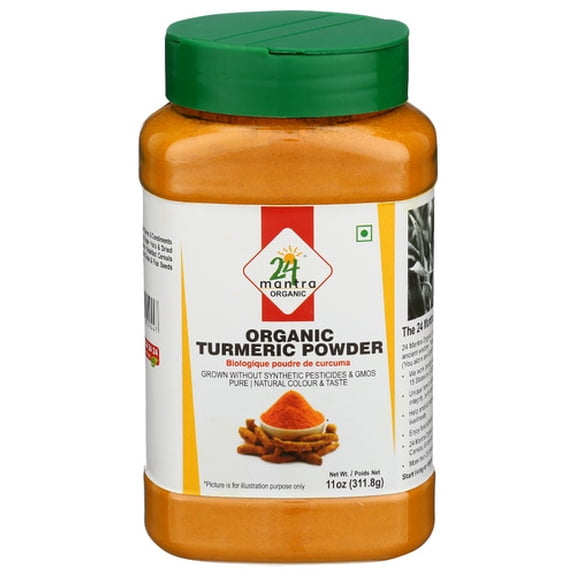 (Pack of 6) 24 Mantra Powder Turmeric 11 Oz
