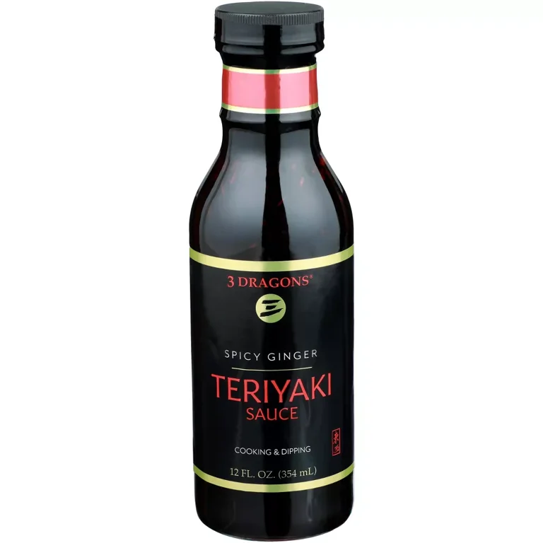 Pack of 6, 3 Dragons Spicy Ginger Teriyaki Sauce, 12 oz - Walmart.com
