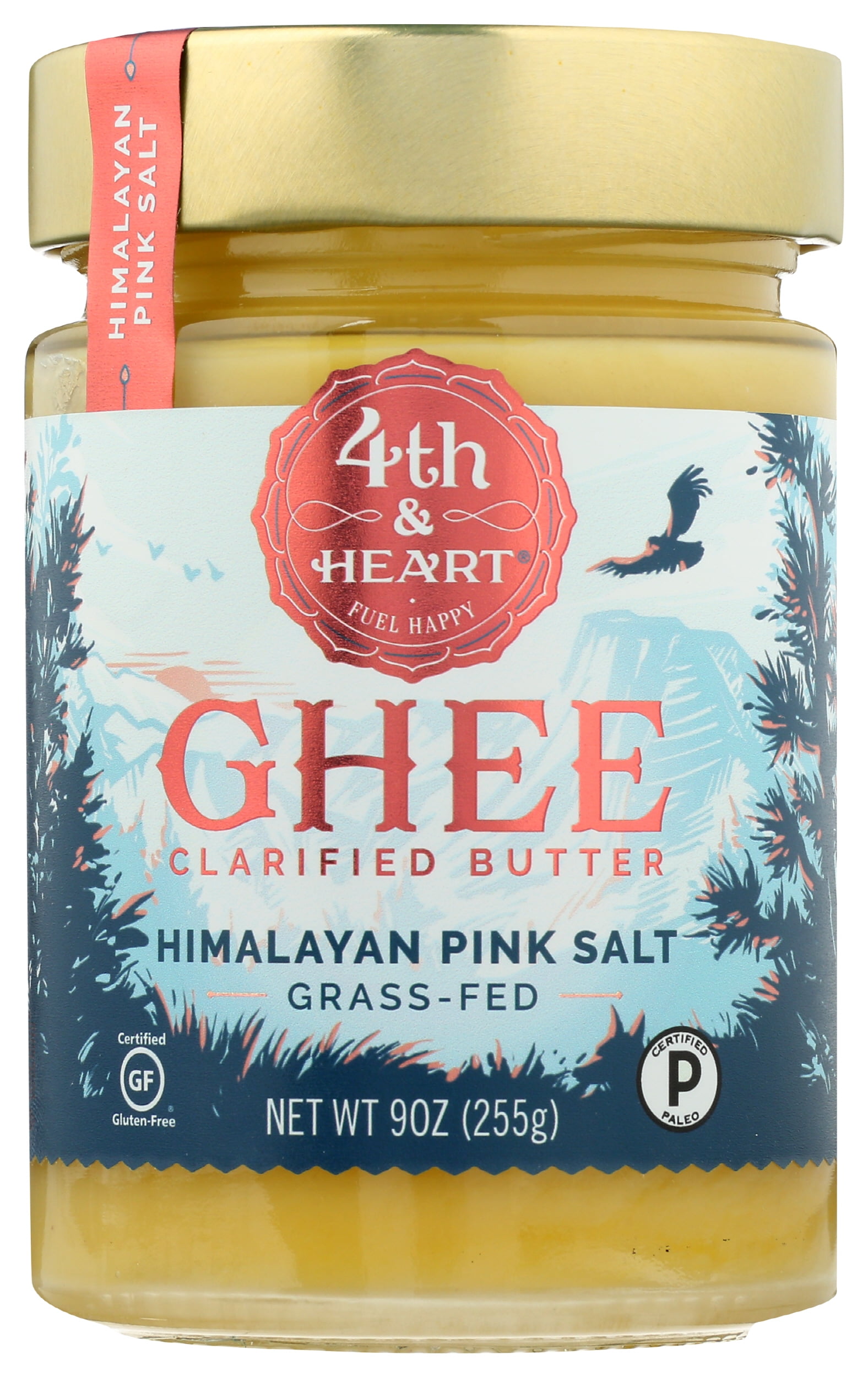 Pack of 6, 4Th Heart Himalayan Pink Salt Ghee, 9 oz