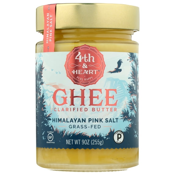 Pack of 6, 4Th Heart Himalayan Pink Salt Ghee, 9 oz