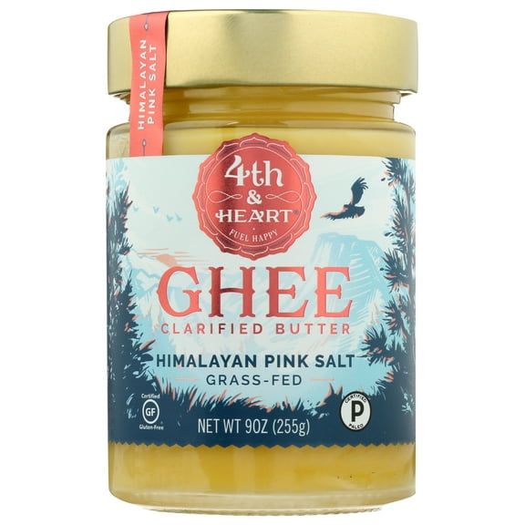 Pack of 6, 4Th Heart Himalayan Pink Salt Ghee, 9 oz