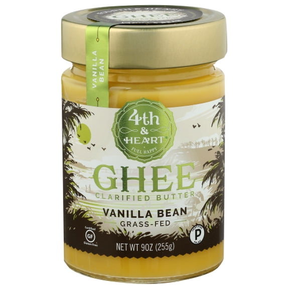 (Pack of 6) 4th Heart Vanilla Bean Ghee 9 oz