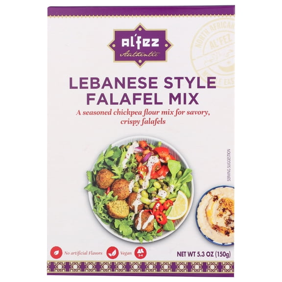 (Pack of 6), Al Fez Lebanese Style Falafel Mix, 5.3 oz