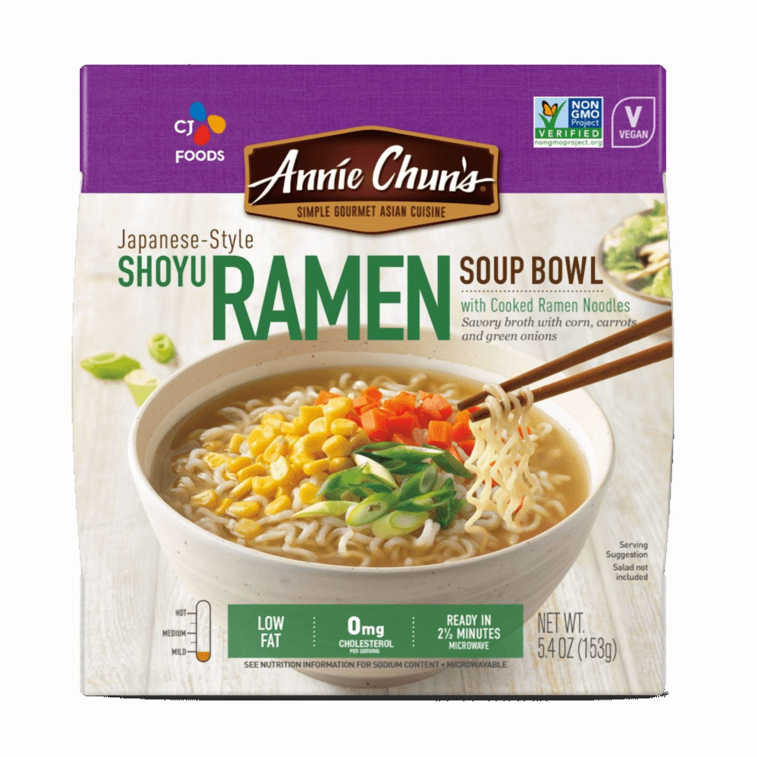 Pack of 6, Annie Chuns Japanese-Style Shoyu Ramen Soup Bowl, 5.4 oz