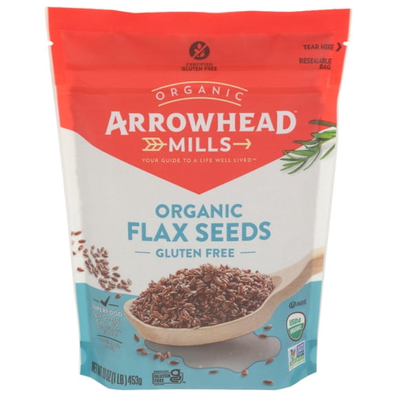 (Pack of 6) Arrowhead Mills Organic Flax Seed 16 Oz