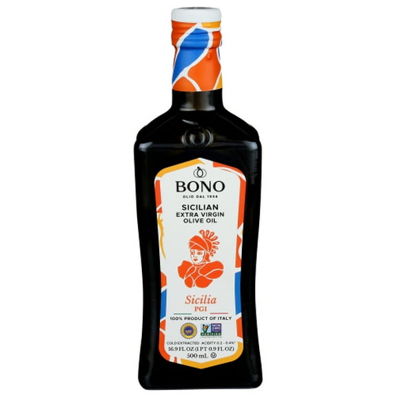 Pack of 6 BONO Extra Virgin Olive Oil PGI Sicilia 16.9 oz