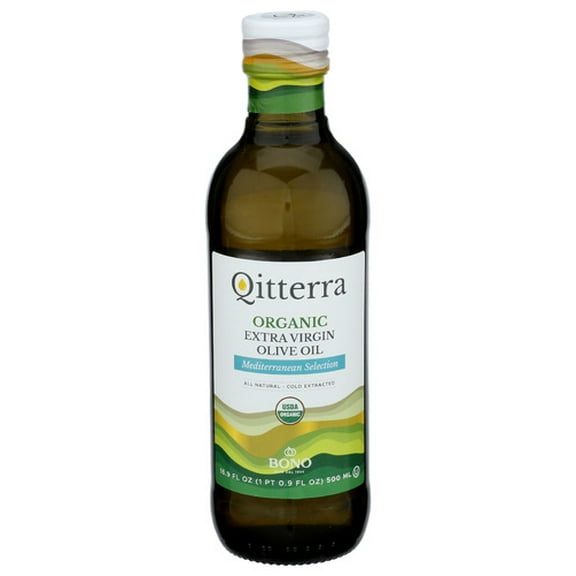 (Pack of 6) BONO QITTERRA Organic Mediterranean Extra Virgin Olive Oil 16.9 fl oz