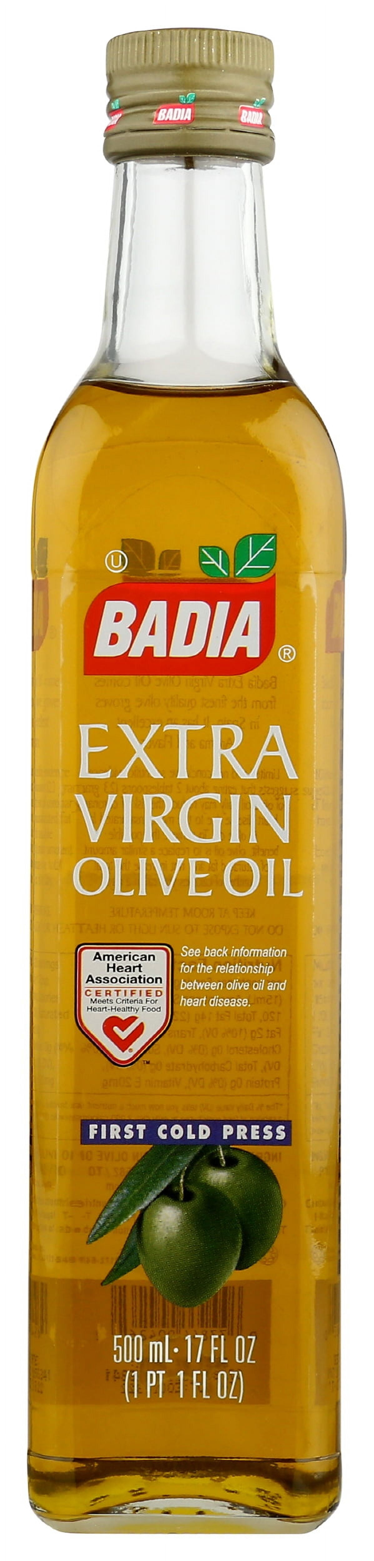 Pack of 6, Badia Extra Virgin Olive Oil, 500 ml