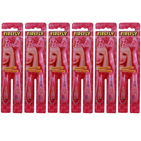 Pack of (6) Barbie Toothbrush Twin Pack By Smile Guard Dr. Fresh