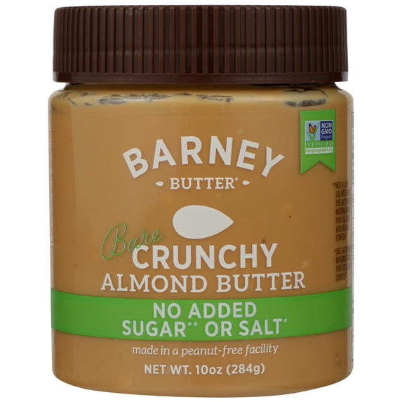 Pack of 6, Barney Butter Bare Crunchy Almond Butter, 10 oz
