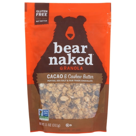 Pack of 6, Bear Naked Cacao & Cashew Butter Granola, 11 oz