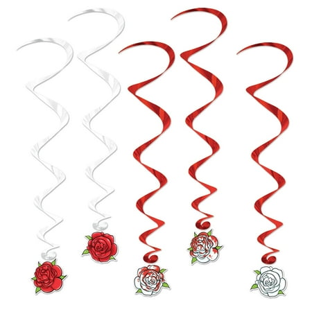 (Pack of 6) Beistle Rose Whirls